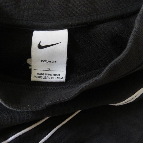 Nike Women's Dri-Fit Get Fit Big Swoosh Sweatshirt   Black 1X EUC - Picture 7 of 9